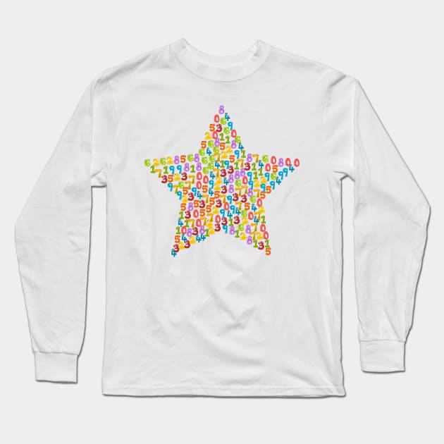 Maths Star Maths Lover Long Sleeve T-Shirt by Sanu Designs